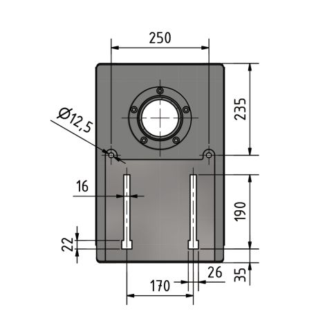 Wiertarka kolumnowa z napędem pasowym fi 25 mm D 26Pro Optimum kod: 3003030 - 7
