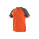 Koszulka CXS OLIVER męska - pomarańczowo-szary