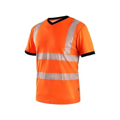 Koszulka CXS RIPON ostrzegawcza męska - pomarańczowo-czarny