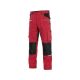 Spodnie do pasa CXS STRETCH męskie - czerwony-czarny