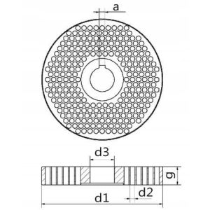 Przemysłowa peleciarka / brykieciarka - granulator paszy peletu  z obudową 250 kg/h - Ø229 mm 400V Optimat PP260PRO PLUS - 2