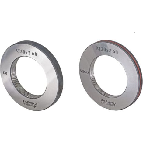 Sprawdzian pierścieniowy do gwintu NOGO 6H DIN13 M6,0 x 1,0 mm - TruThread kod: R MI 00006 100 6H NR - 2
