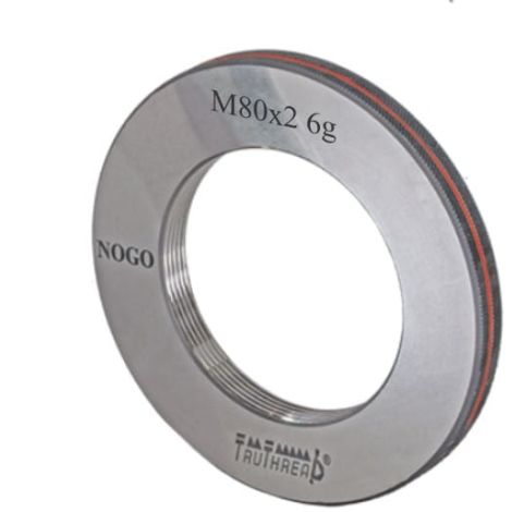 Sprawdzian pierścieniowy do gwintu NOGO 6G DIN13 M80 x 3 mm - TruThread kod: R MI 00080 300 6G NR