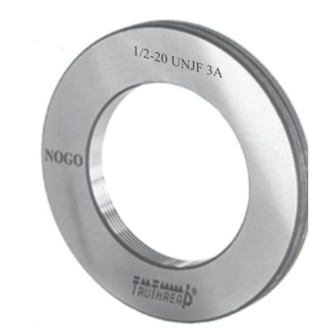 Sprawdzian pierścieniowy do gwintu NOGO 1/2 cala - 20 UNJF 3A TruThread kod: R JF 00102 020 3A NR