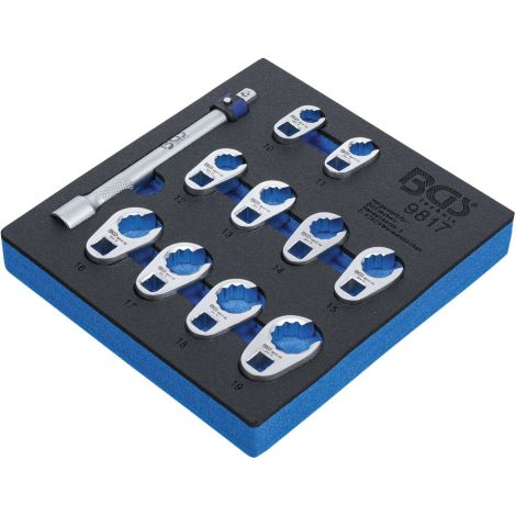 Wkładka do szuflady 1/6: zestaw kluczy pazurowych | 10 mm (3/8") | 10 - 19 mm | 11 szt. - 2